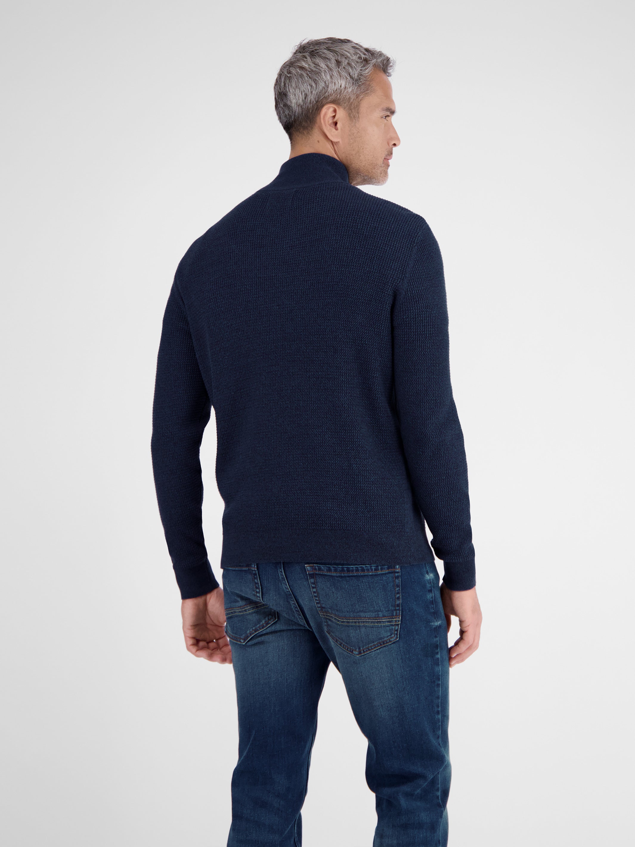 Herren Stricktroyer in Melange-Optik - LERROS