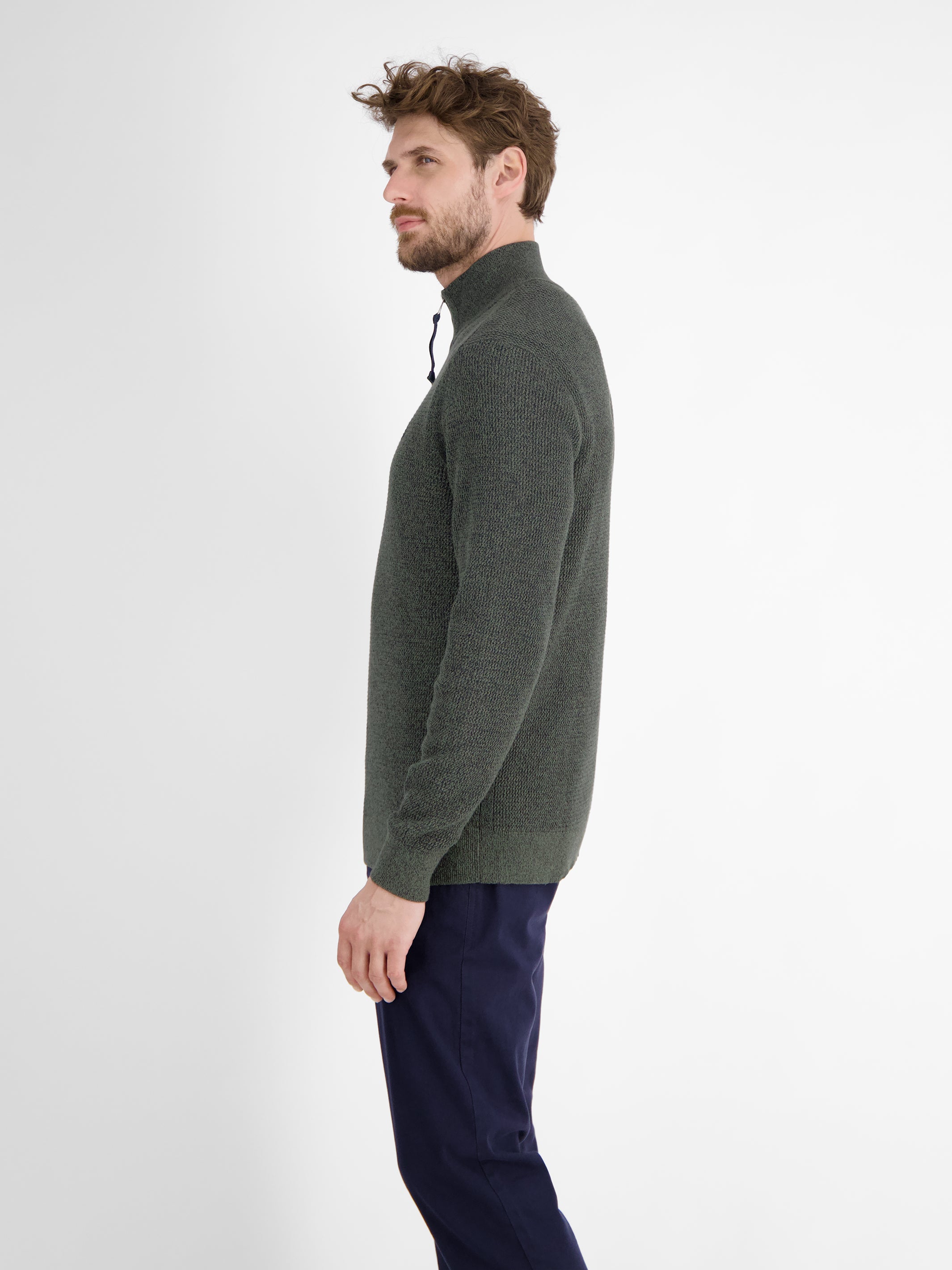 Herren Stricktroyer in Melange-Optik - LERROS