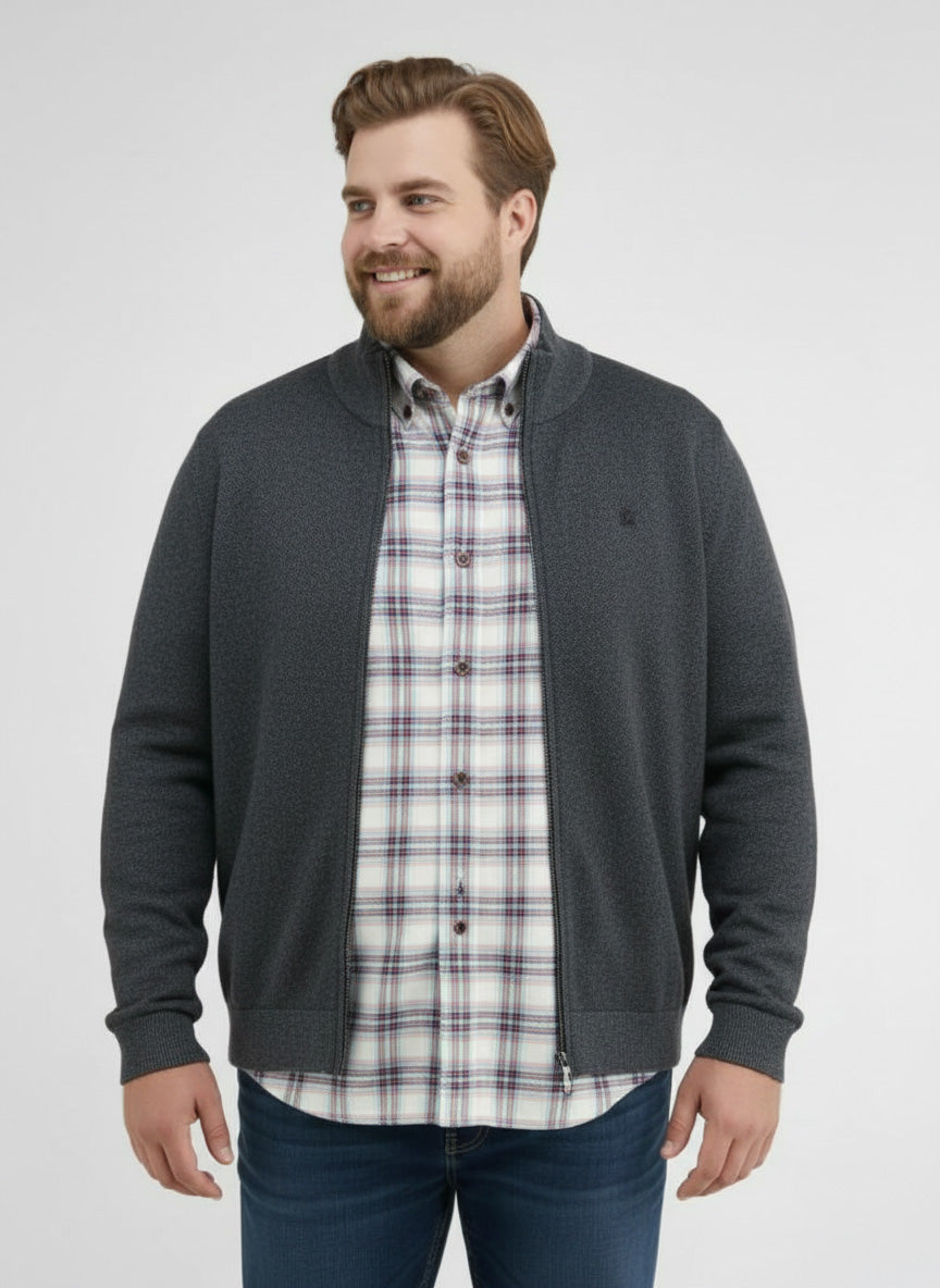 Melange-Strickjacke für Herren - LERROS