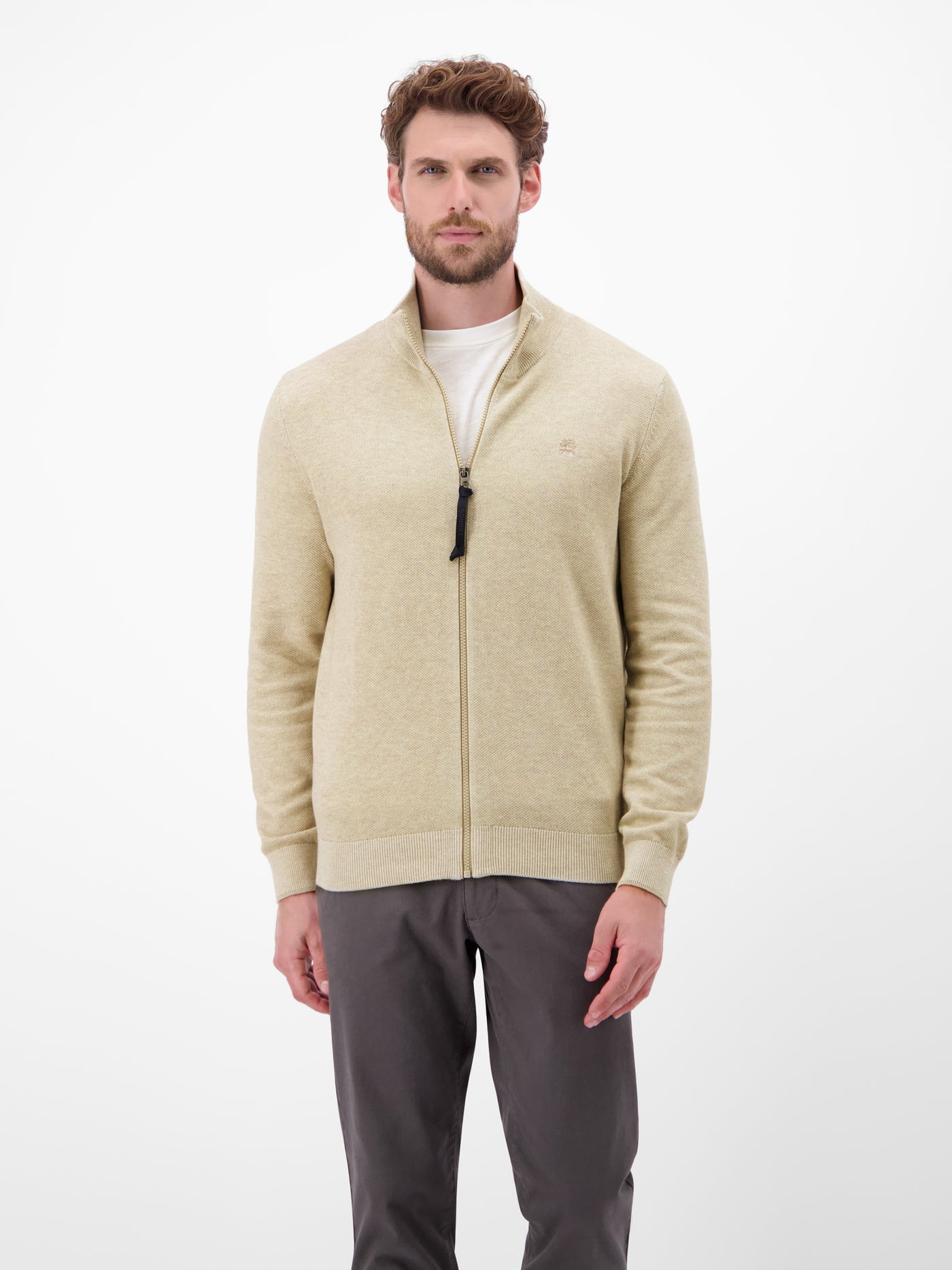 Melange-Strickjacke für Herren - LERROS