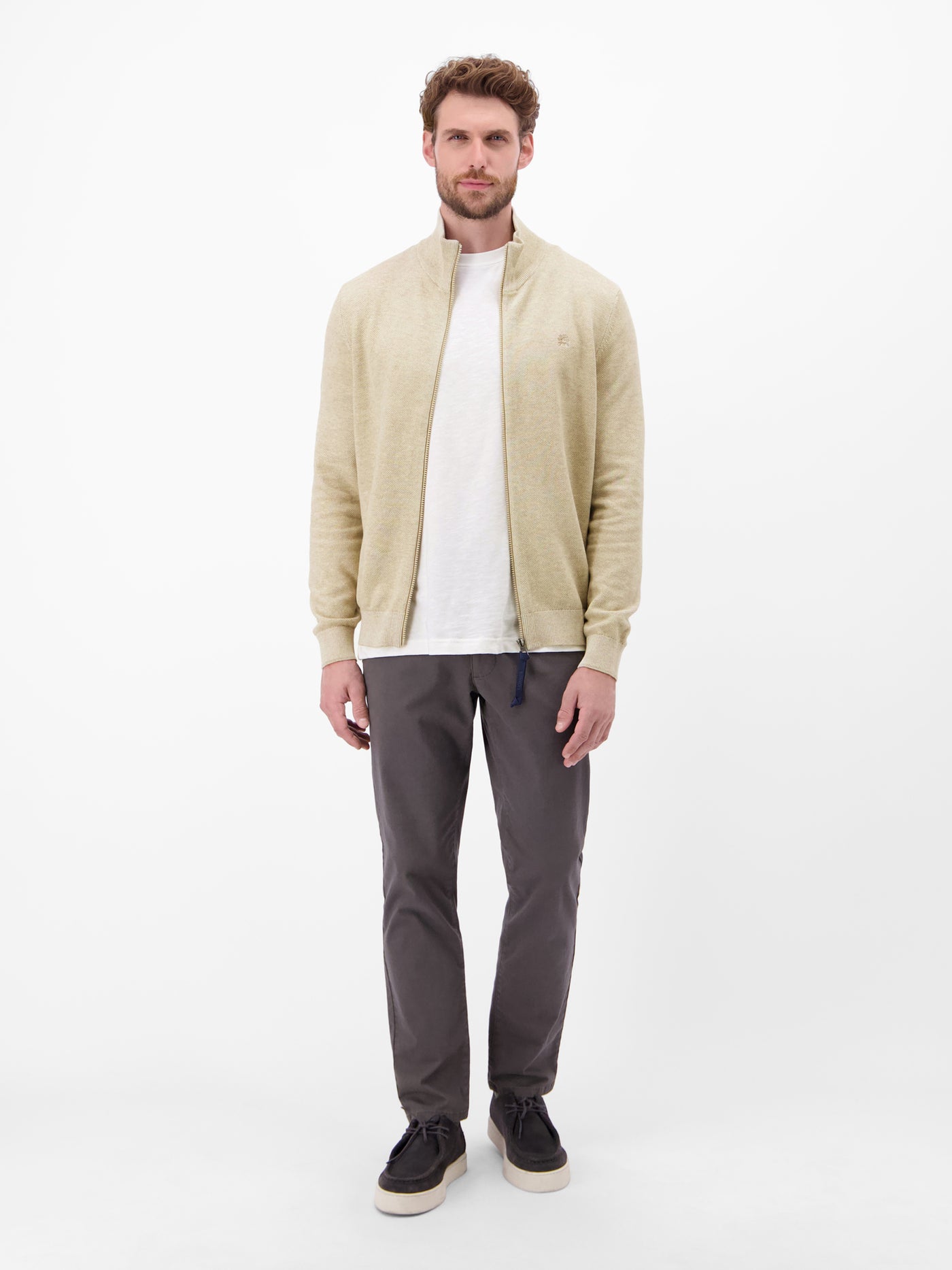 Melange-Strickjacke für Herren - LERROS