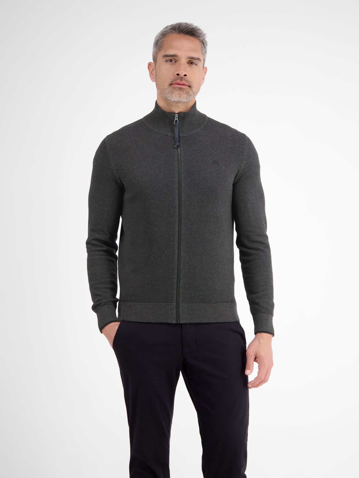 Melange-Strickjacke für Herren - LERROS