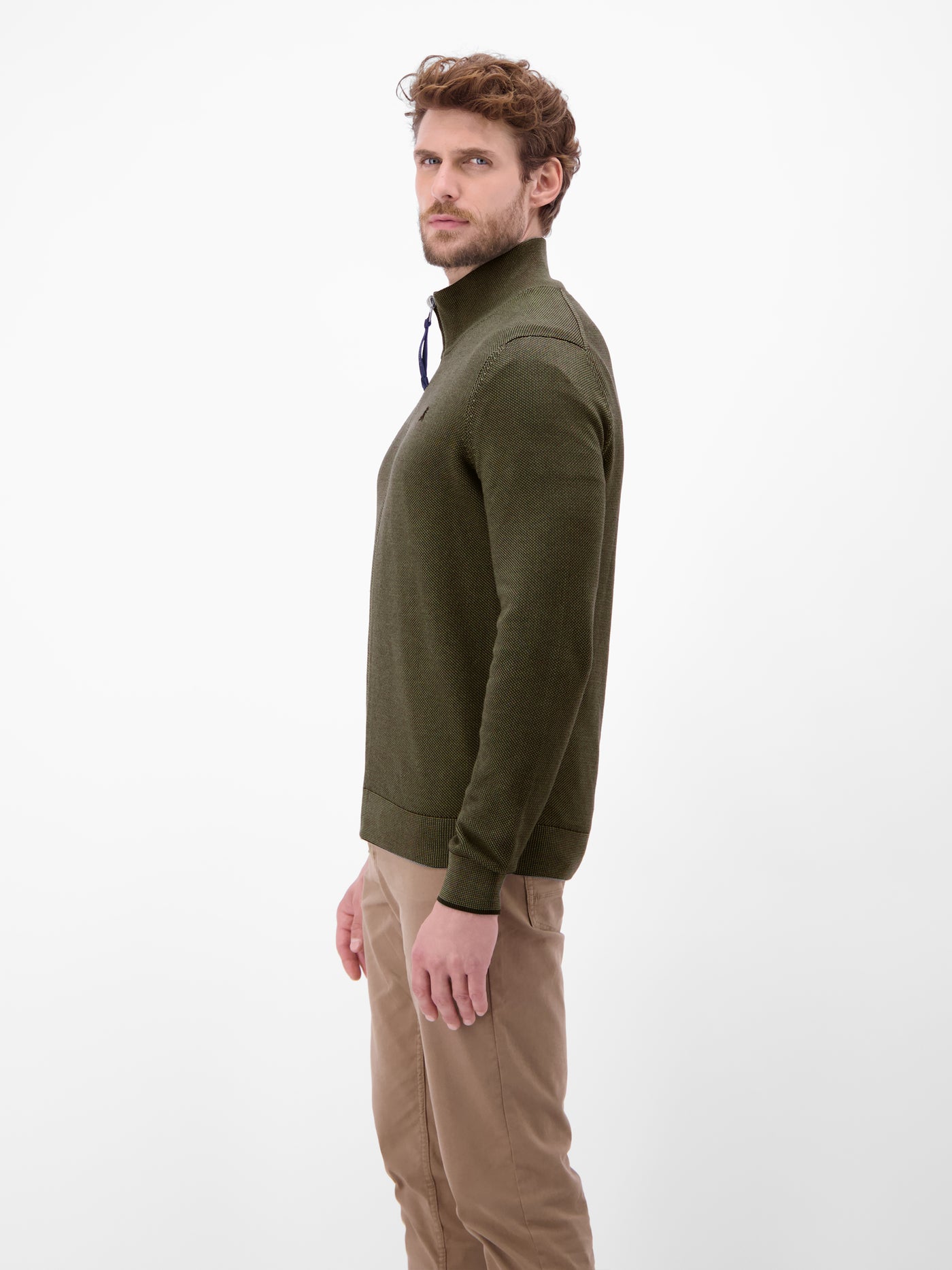 Melange-Strickjacke für Herren - LERROS