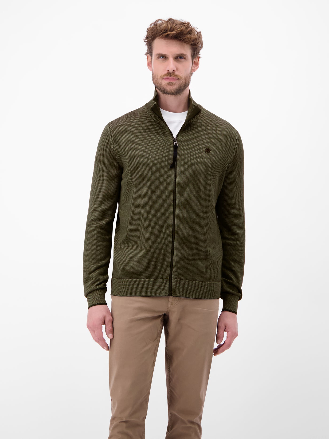 Melange-Strickjacke für Herren - LERROS