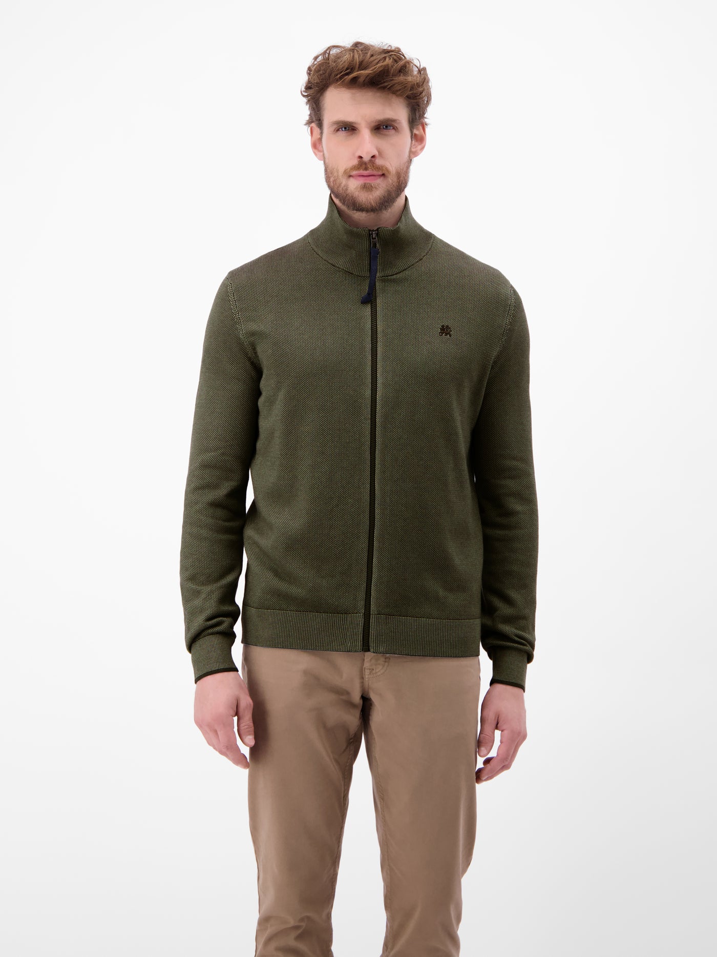 Melange-Strickjacke für Herren - LERROS