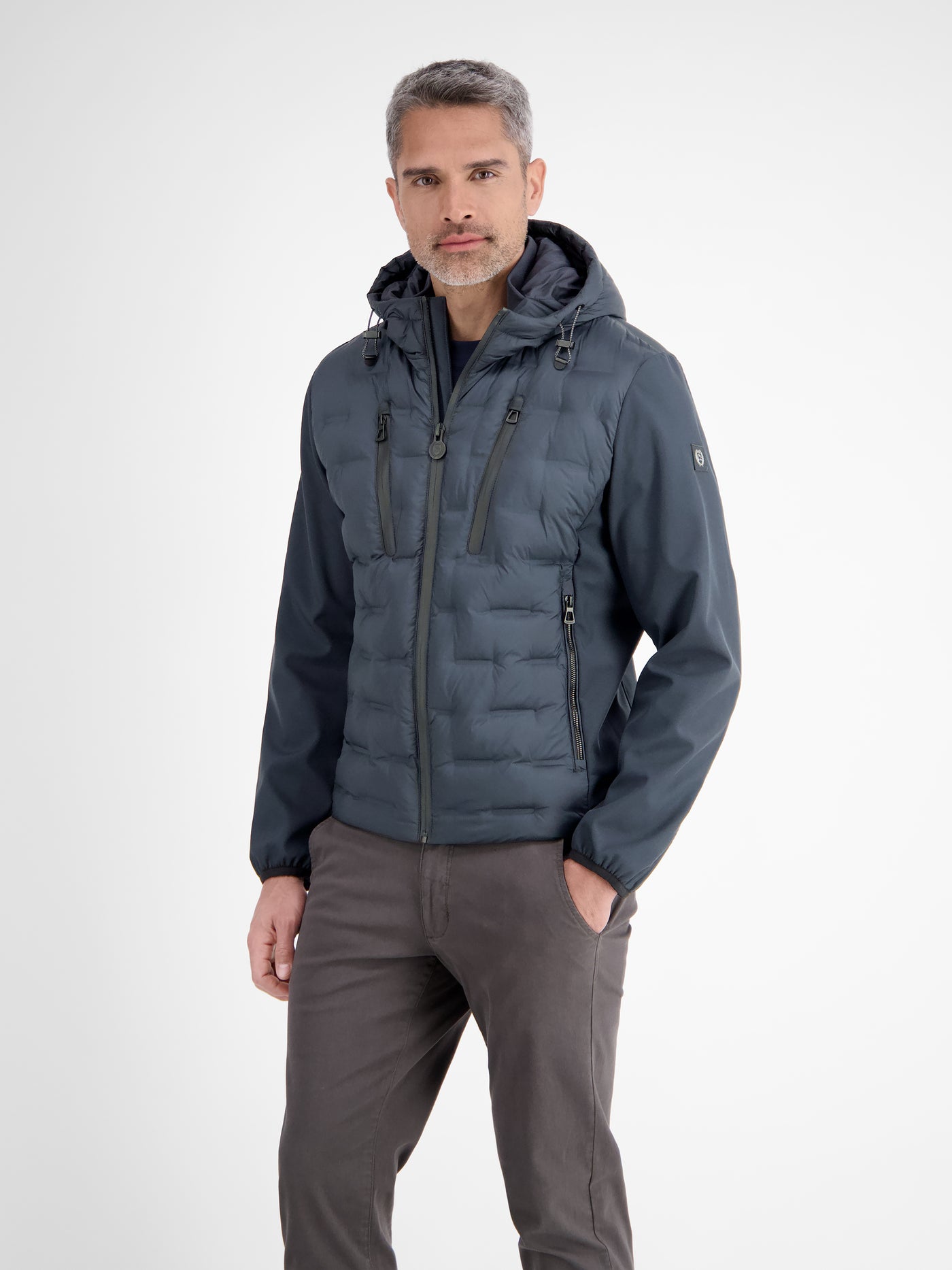 Sportive Hybrid-Jacke mit Steppfront - LERROS