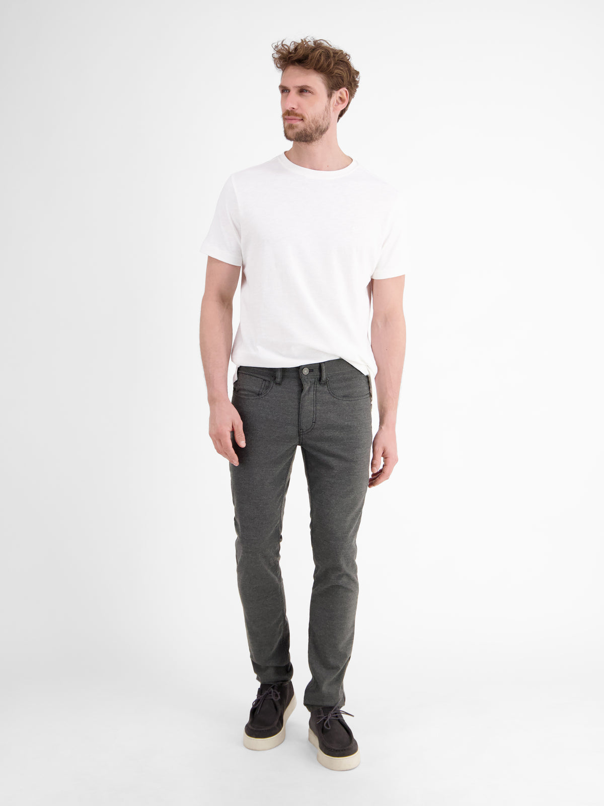 Herren Hose CONLIN in Wolloptik, SLIM FIT - LERROS