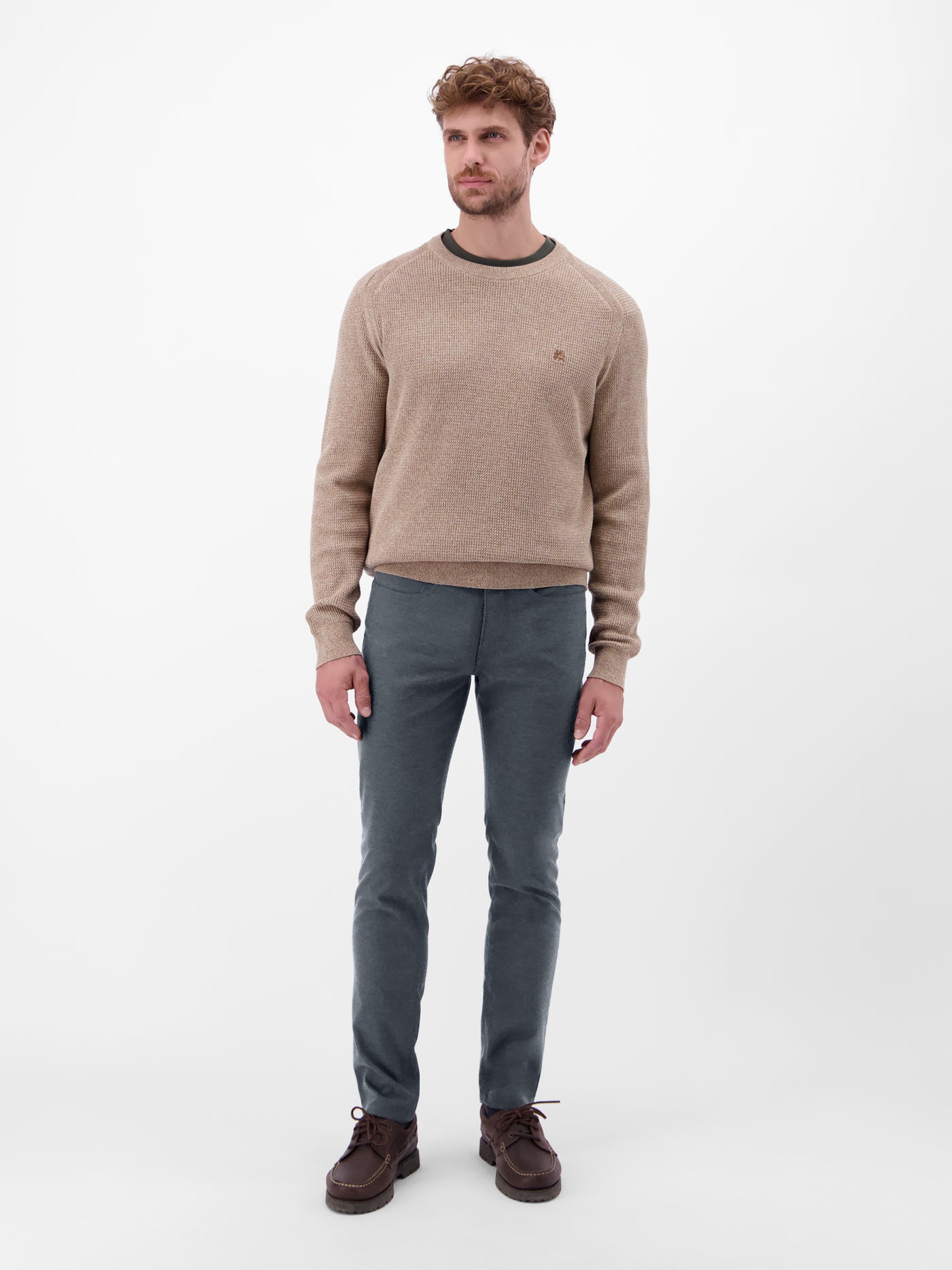 Herren Hose CONLIN in Wolloptik, SLIM FIT - LERROS