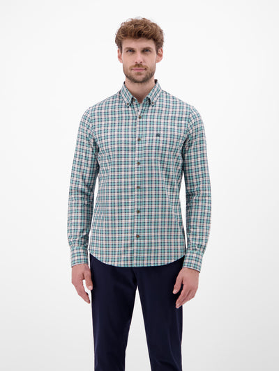 Kariertes Herrenhemd, sportiv und stilbewusst - LERROS