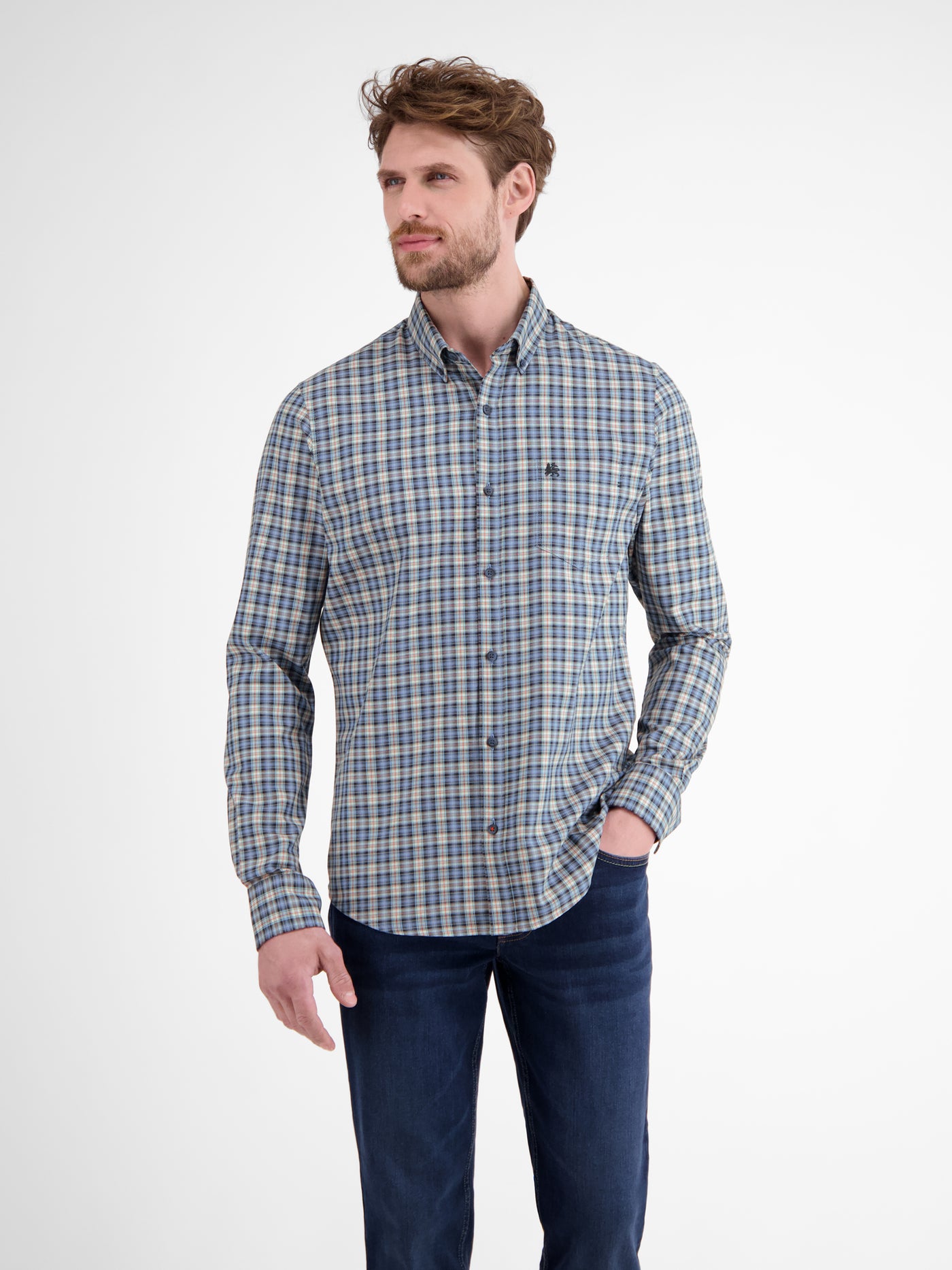 Kariertes Herrenhemd, sportiv und stilbewusst - LERROS