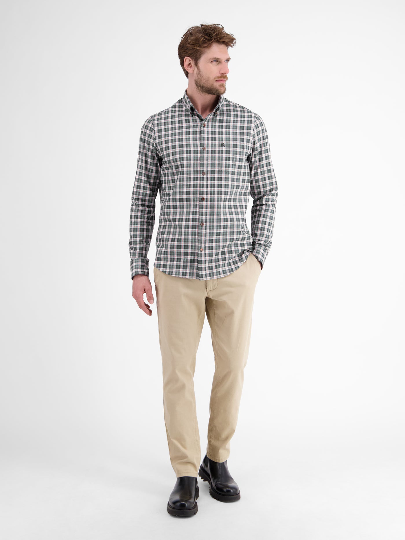 Kariertes Herrenhemd, sportiv und stilbewusst - LERROS