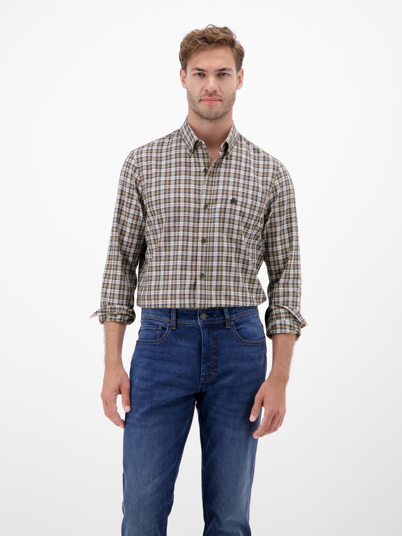 Kariertes Herrenhemd, sportiv und stilbewusst - LERROS