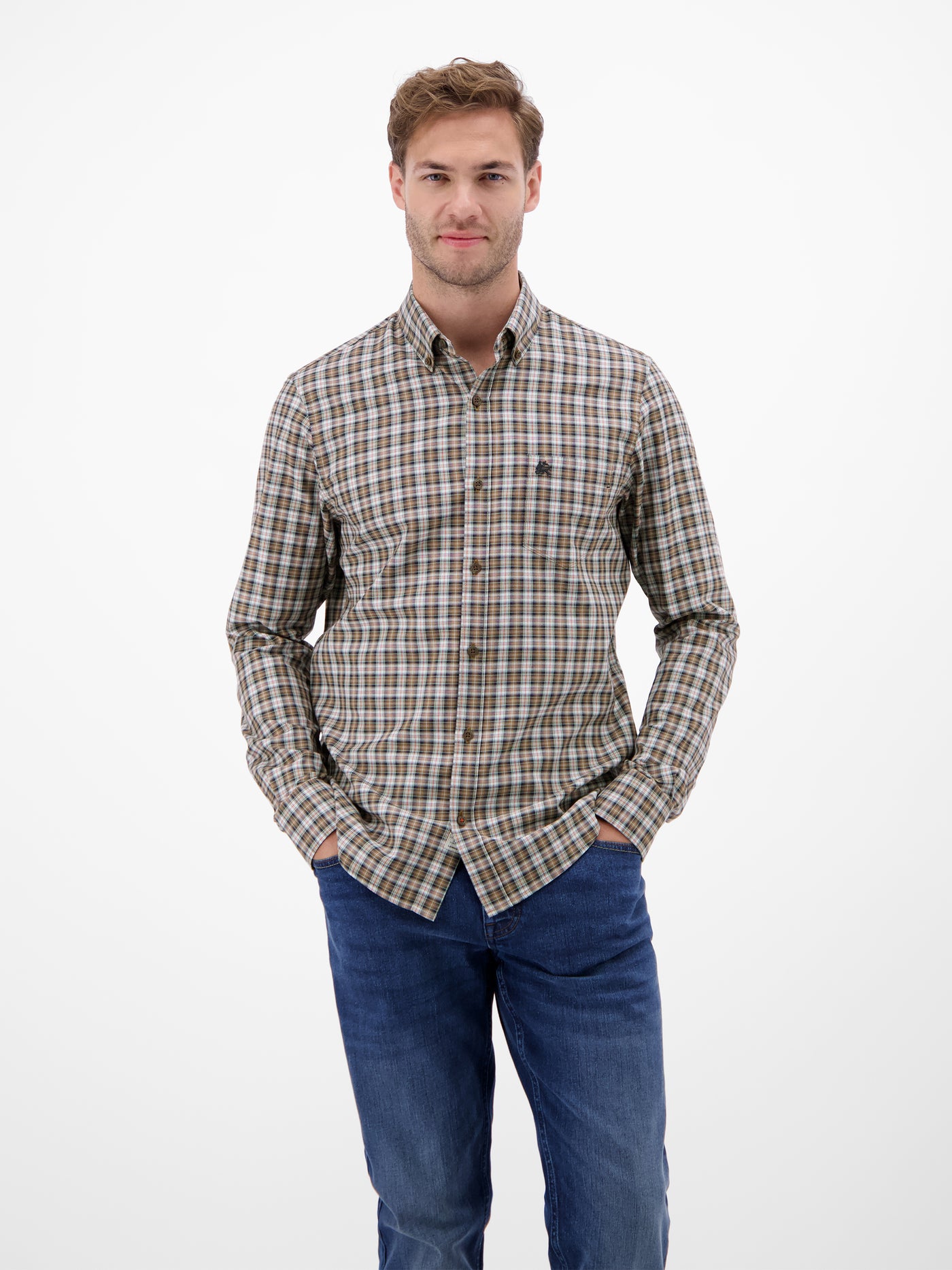 Kariertes Herrenhemd, sportiv und stilbewusst - LERROS