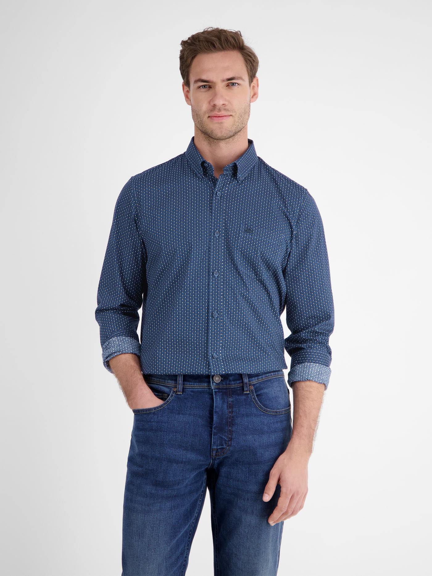 Herrenhemd mit Ornamentmuster - LERROS