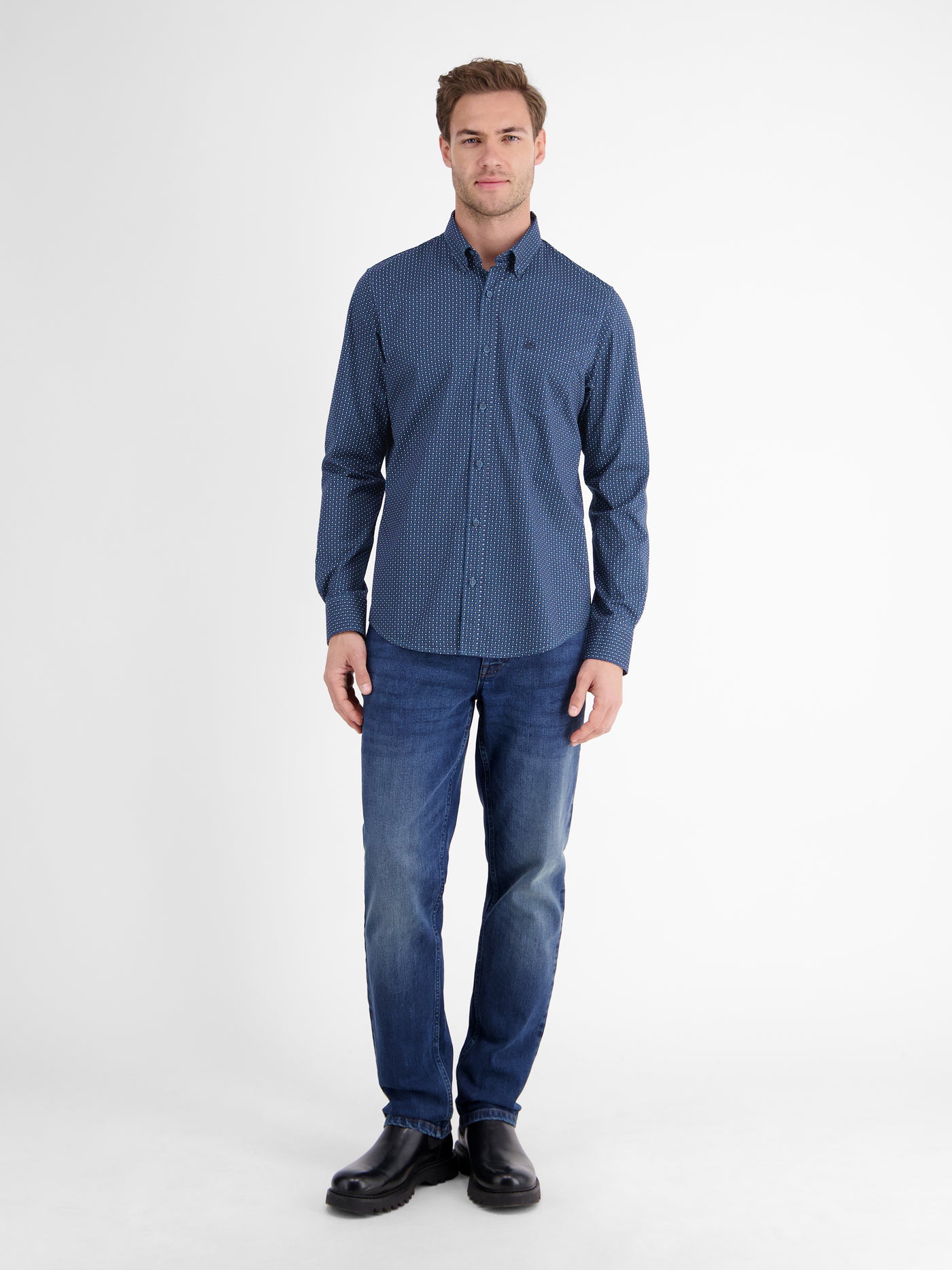 Herrenhemd mit Ornamentmuster - LERROS