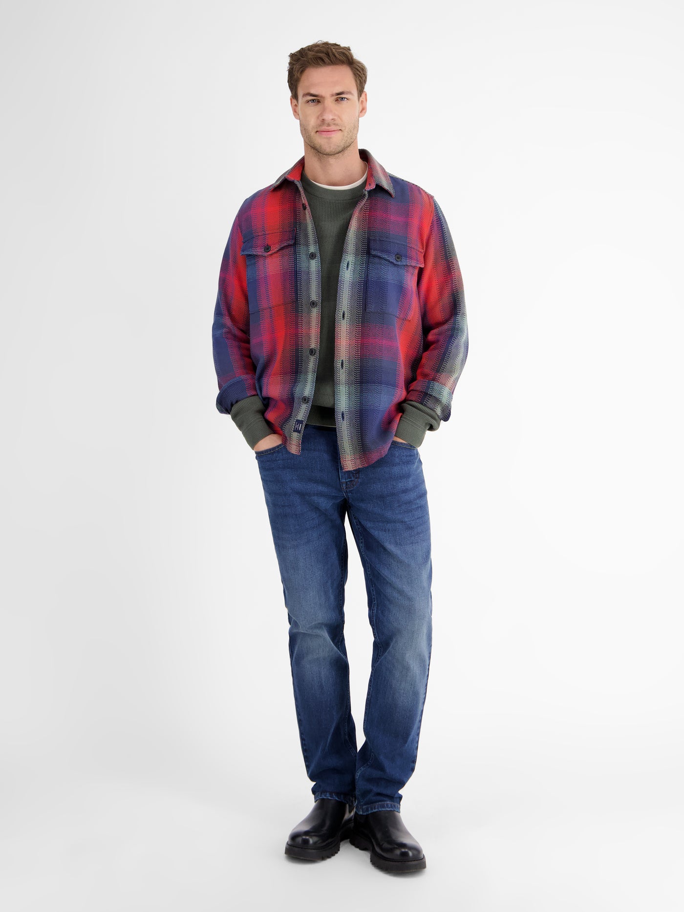 Hemdjacke im Holzfällerstil, robust, lässig, zeitlos - LERROS