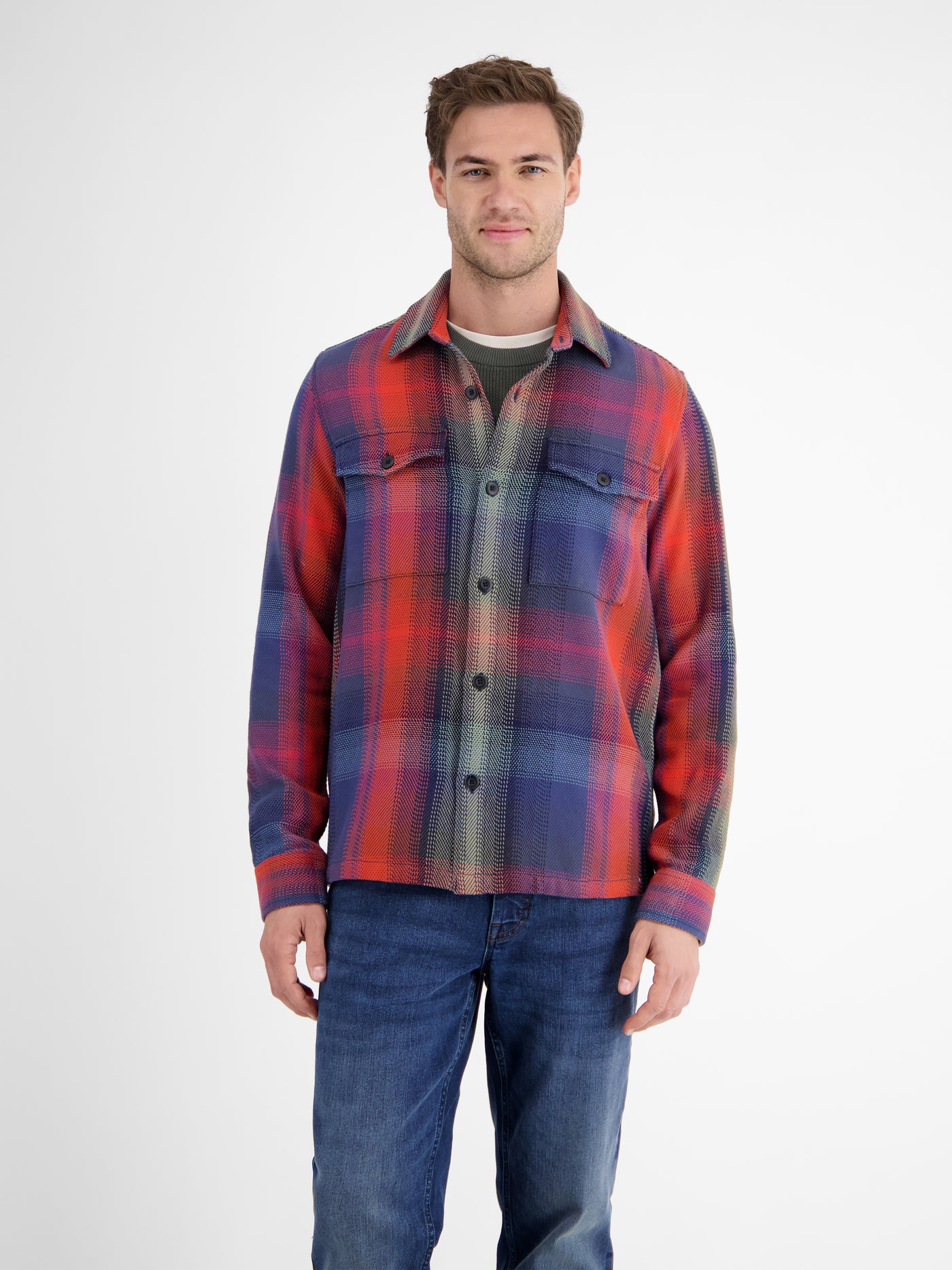 Hemdjacke im Holzfällerstil, robust, lässig, zeitlos - LERROS