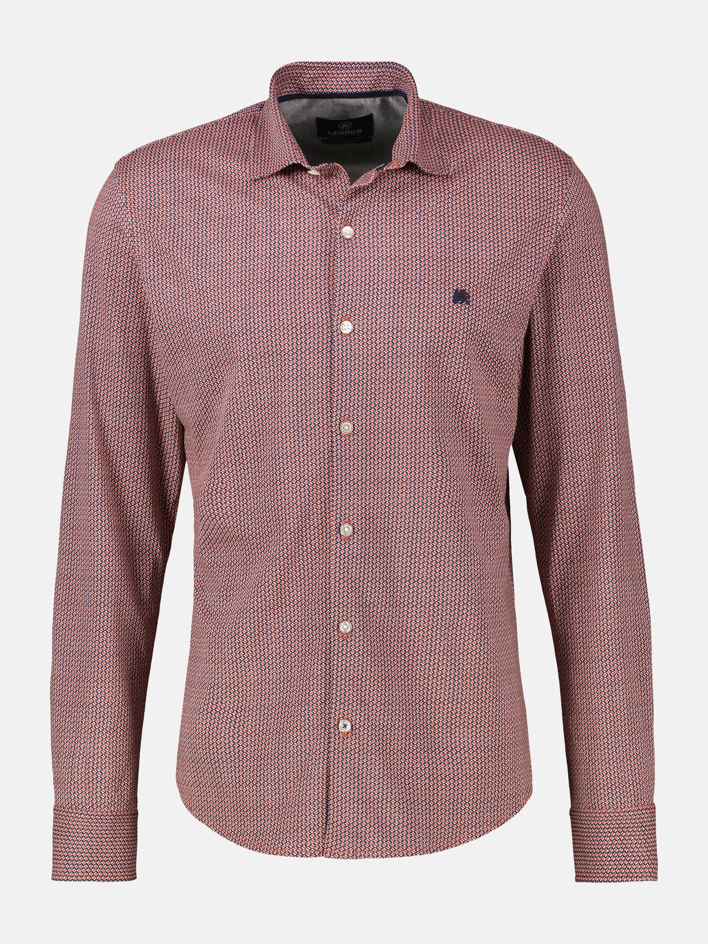 Übergrössen-Hemd mit Minimal-Karomuster - LERROS