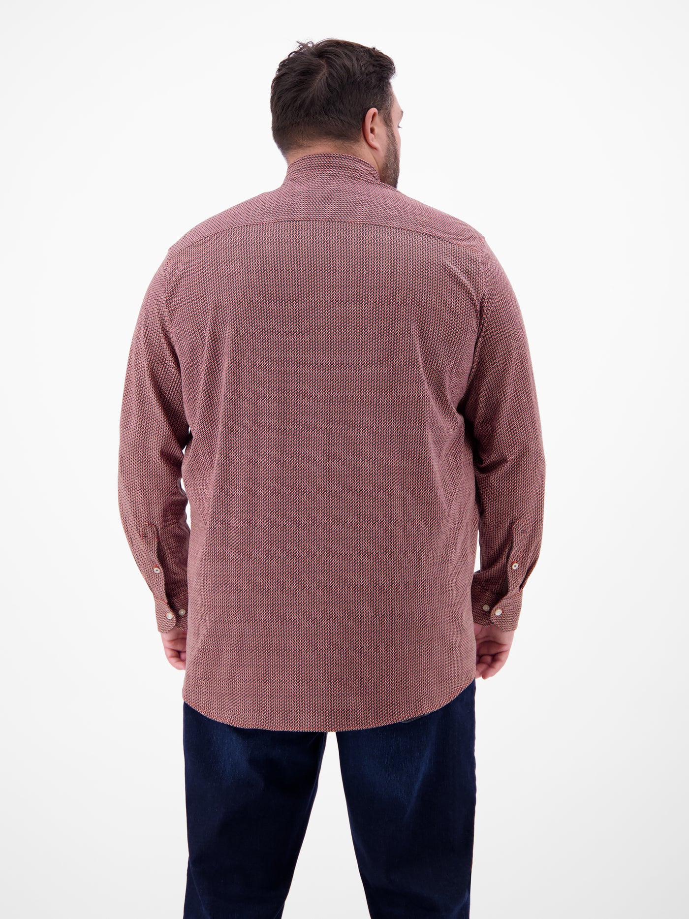 Übergrössen-Hemd mit Minimal-Karomuster