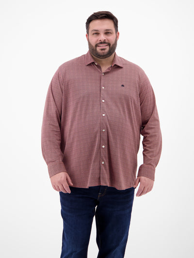 Übergrössen-Hemd mit Minimal-Karomuster