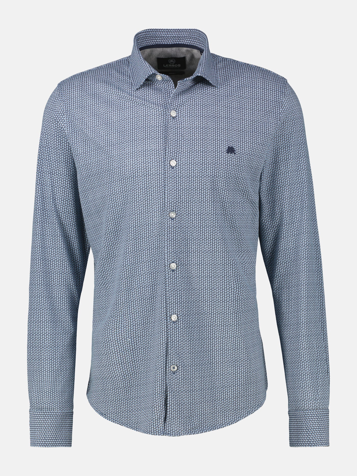 Übergrössen-Hemd mit Minimal-Karomuster - LERROS