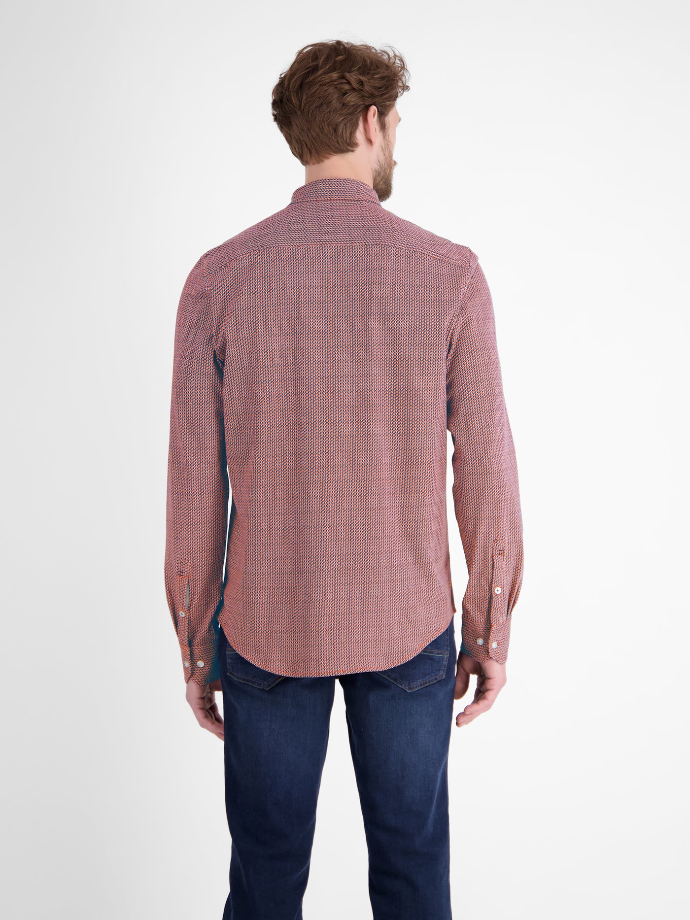 Langarmhemd mit Minimal-Karomuster - LERROS