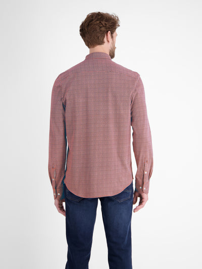 Langarmhemd mit Minimal-Karomuster - LERROS