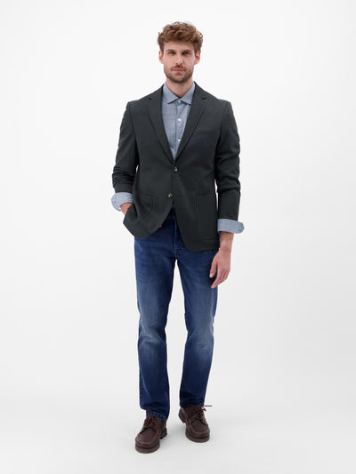 Langarmhemd mit Minimal-Karomuster - LERROS