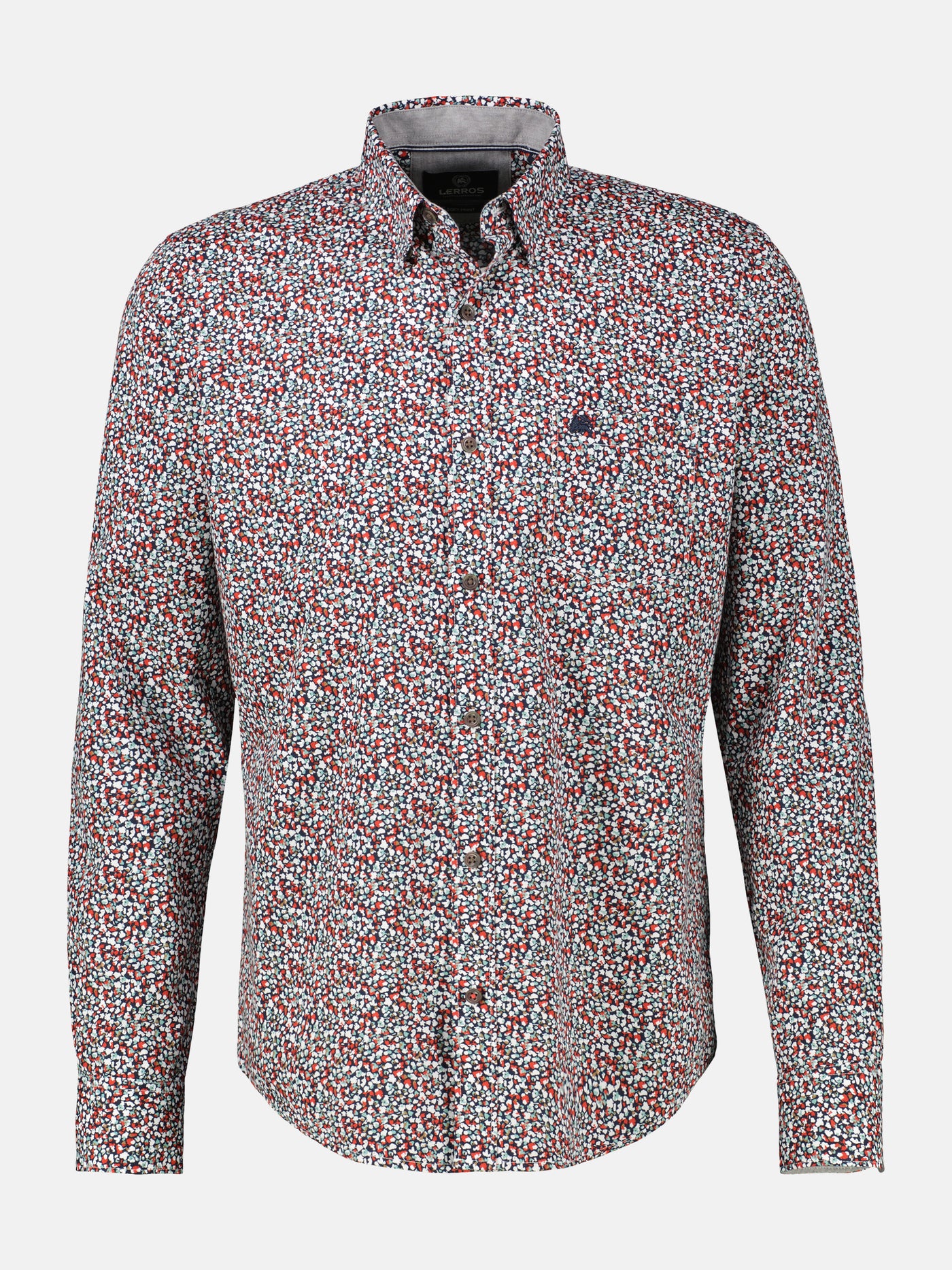 Herren Langarmhemd, modern gemustert - LERROS