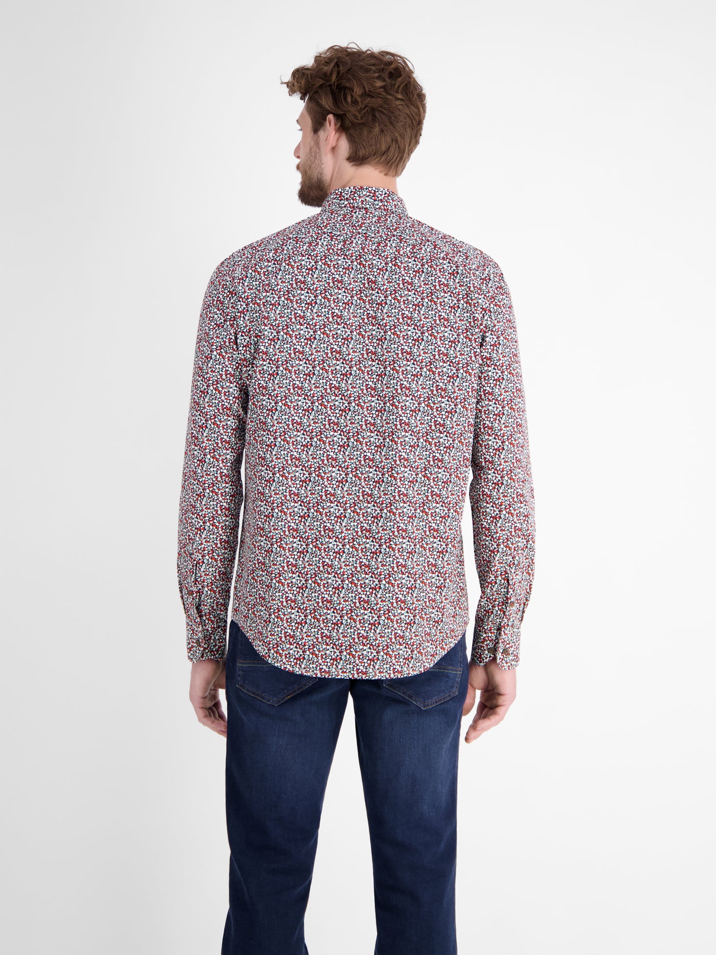 Herren Langarmhemd, modern gemustert - LERROS