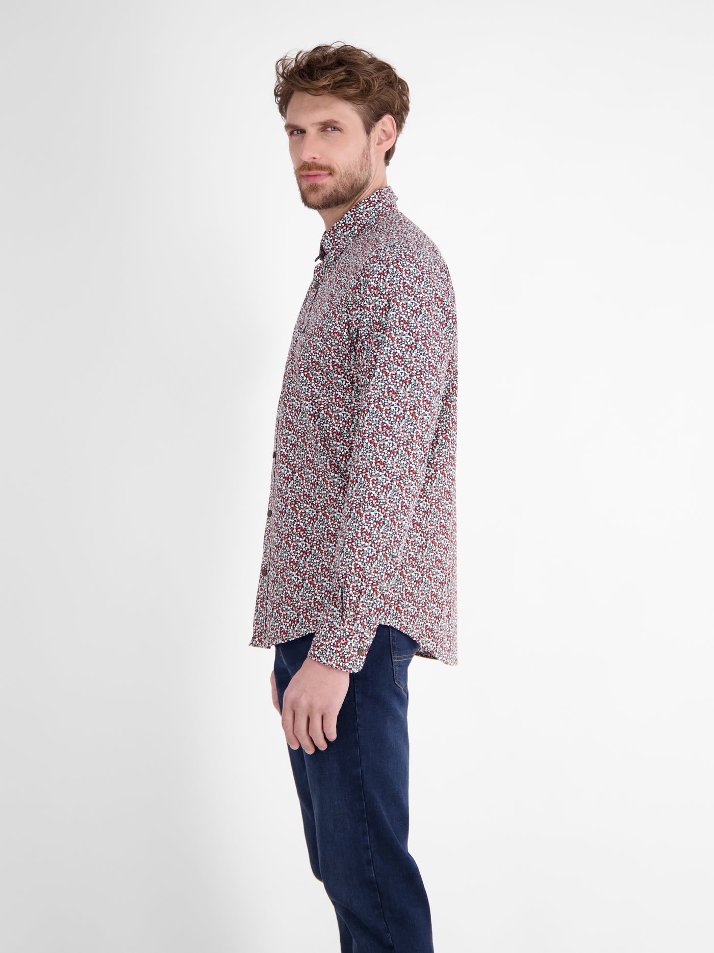 Herren Langarmhemd, modern gemustert - LERROS