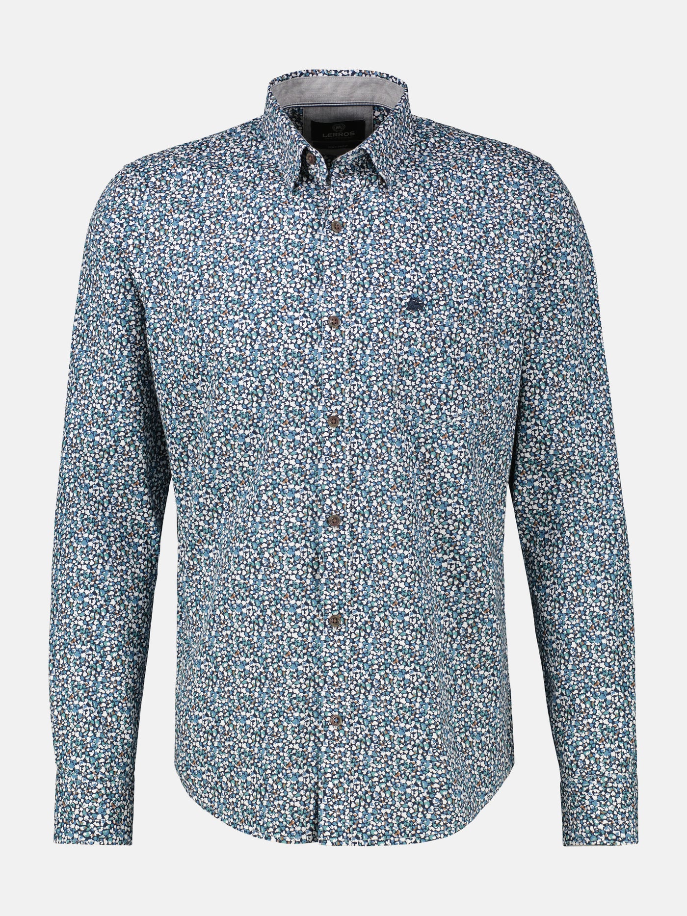 Herren Langarmhemd, modern gemustert - LERROS