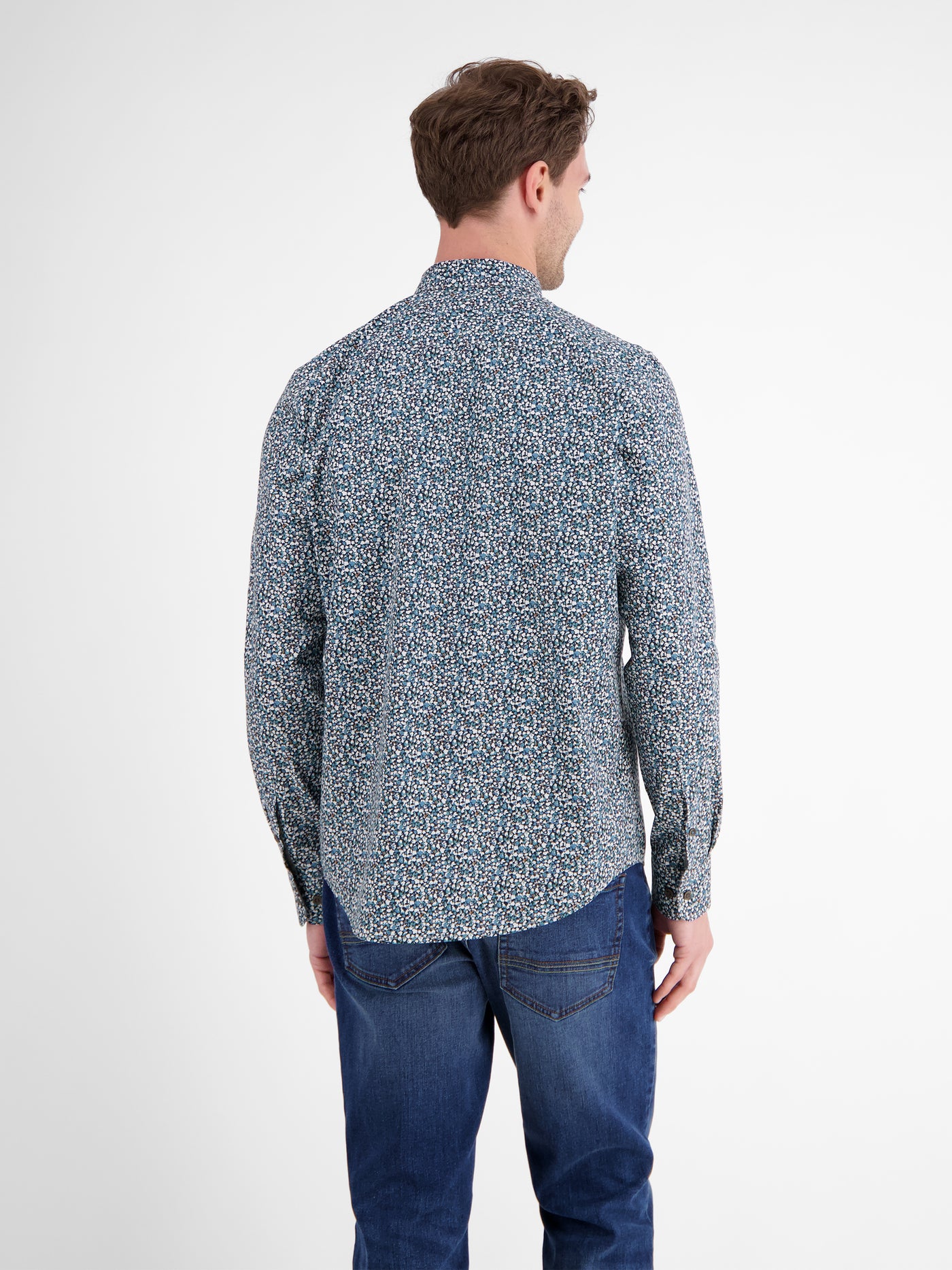 Herren Langarmhemd, modern gemustert - LERROS