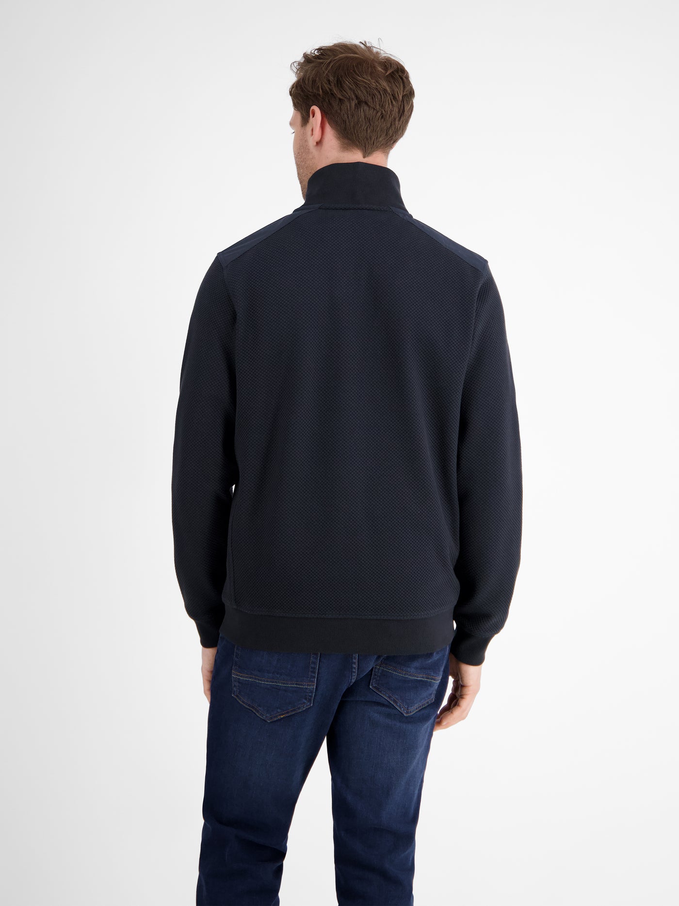 Herren Sweatjacke in sportiver Struktur - LERROS