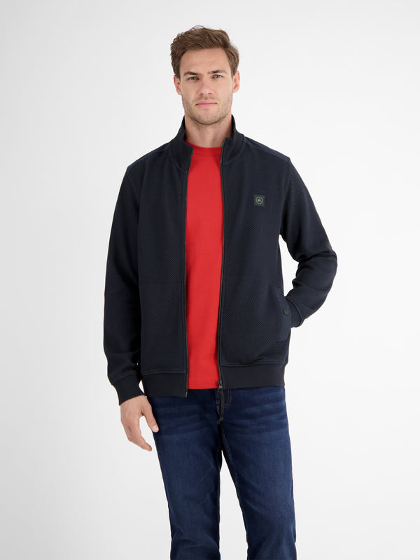 Herren Sweatjacke in sportiver Struktur - LERROS