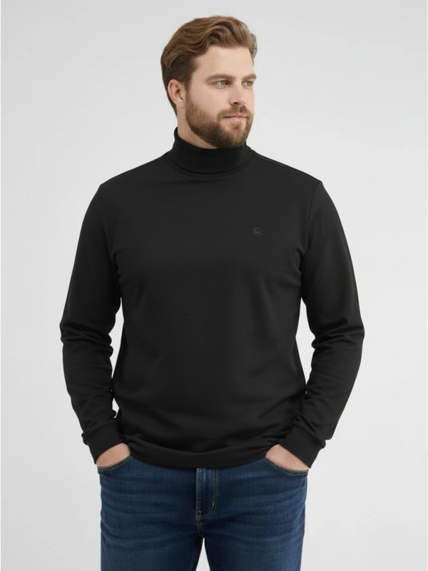 Langarmshirt mit Rollkragen in Übergrößen - LERROS