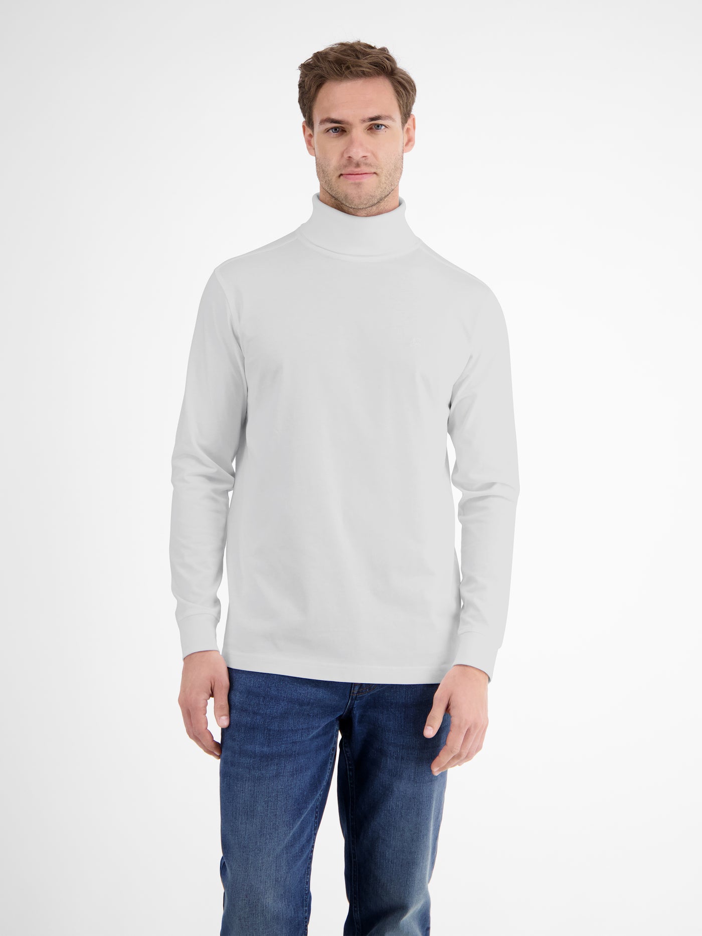 Rollkragenshirt aus weicher Baumwolle - LERROS