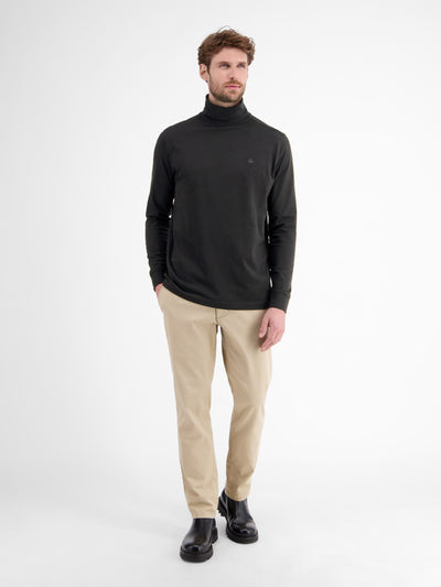 Rollkragenshirt aus weicher Baumwolle - LERROS