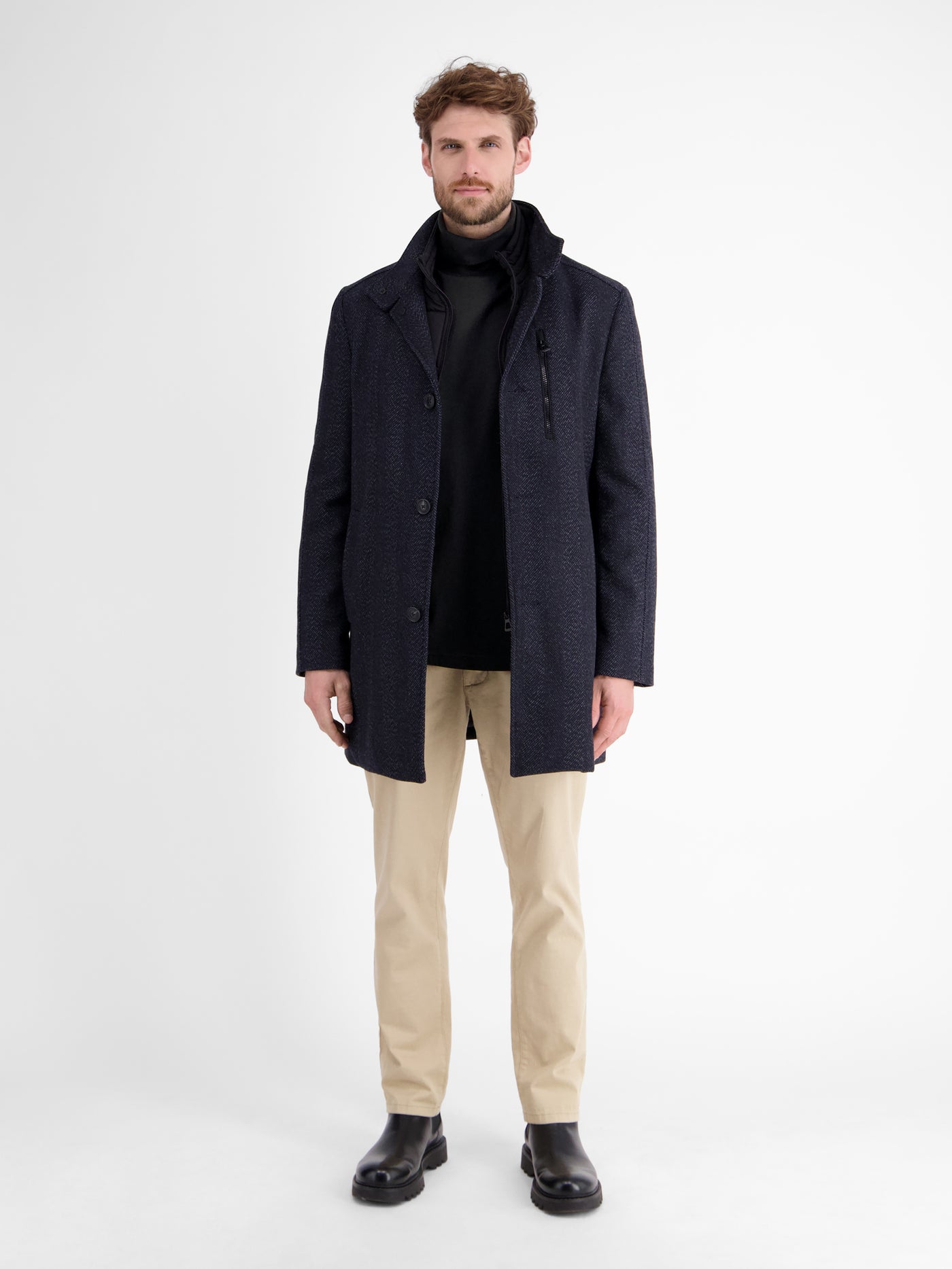 Rollkragenshirt aus weicher Baumwolle - LERROS