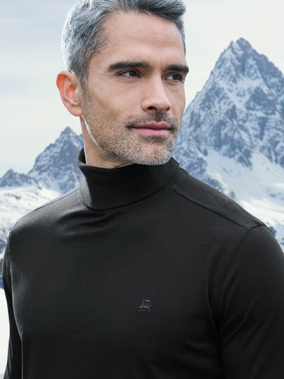 Rollkragenshirt aus weicher Baumwolle - LERROS