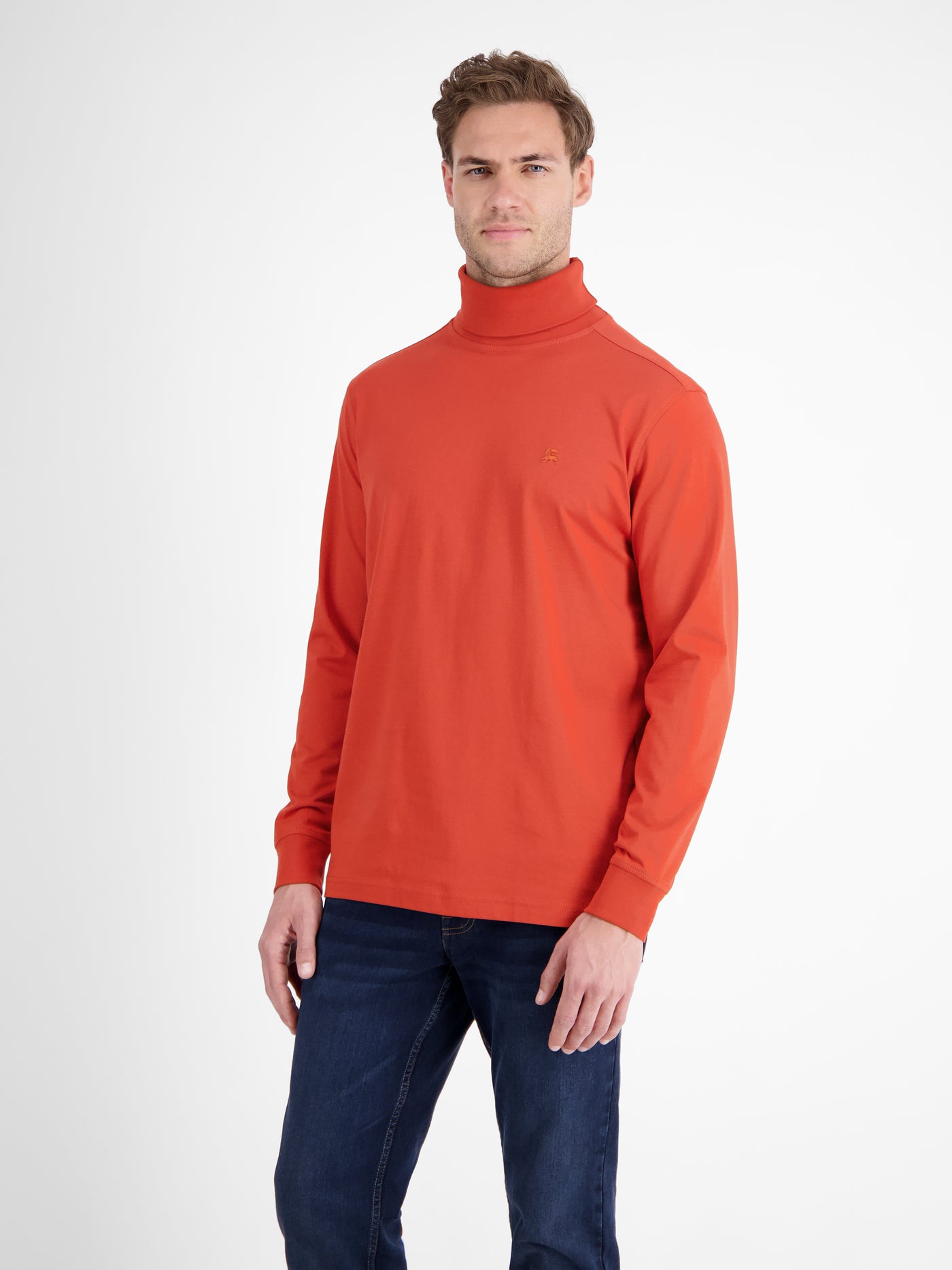 Rollkragenshirt aus weicher Baumwolle - LERROS