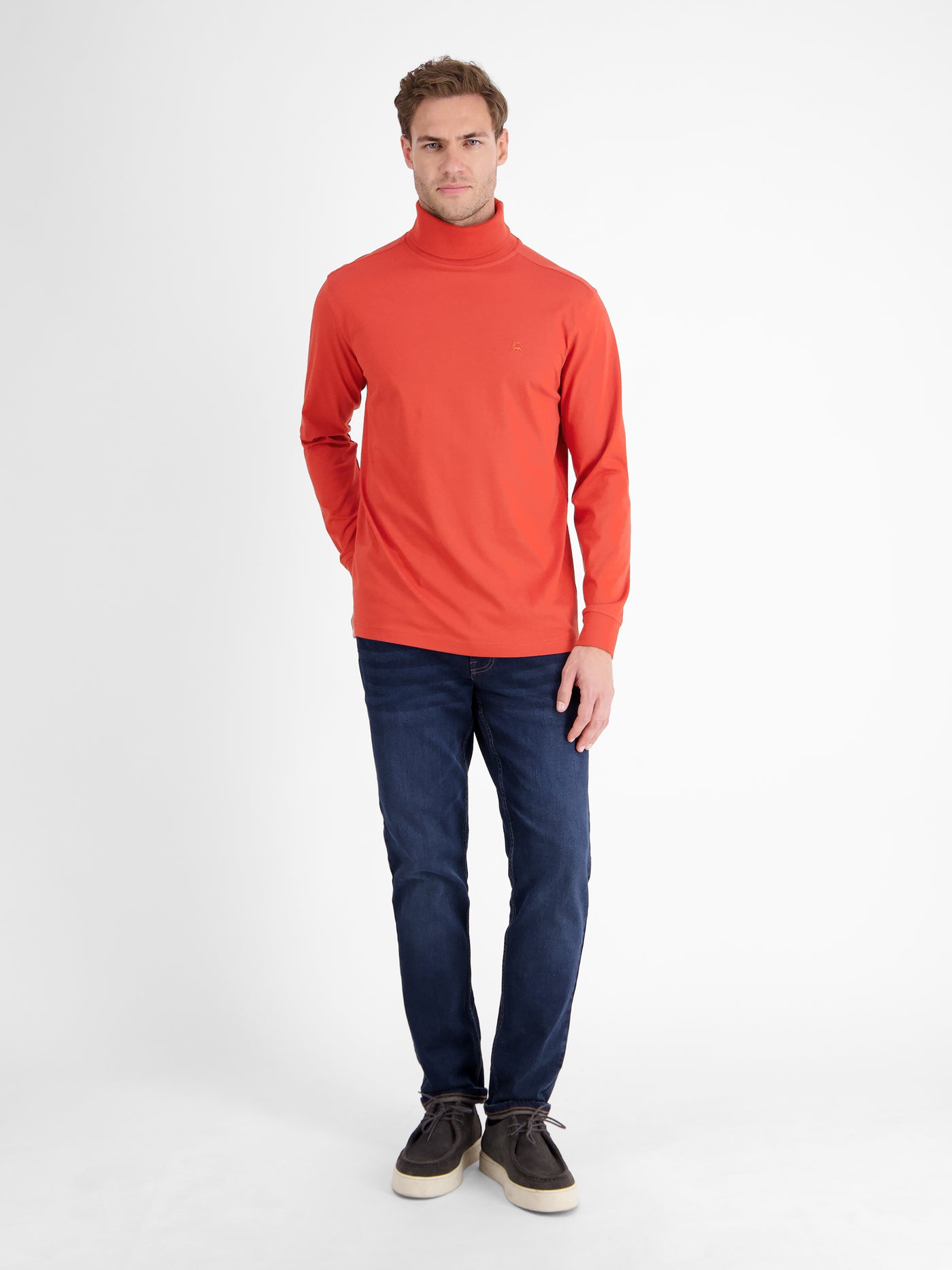 Rollkragenshirt aus weicher Baumwolle - LERROS