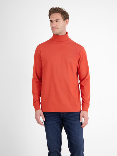 Rollkragenshirt aus weicher Baumwolle - LERROS
