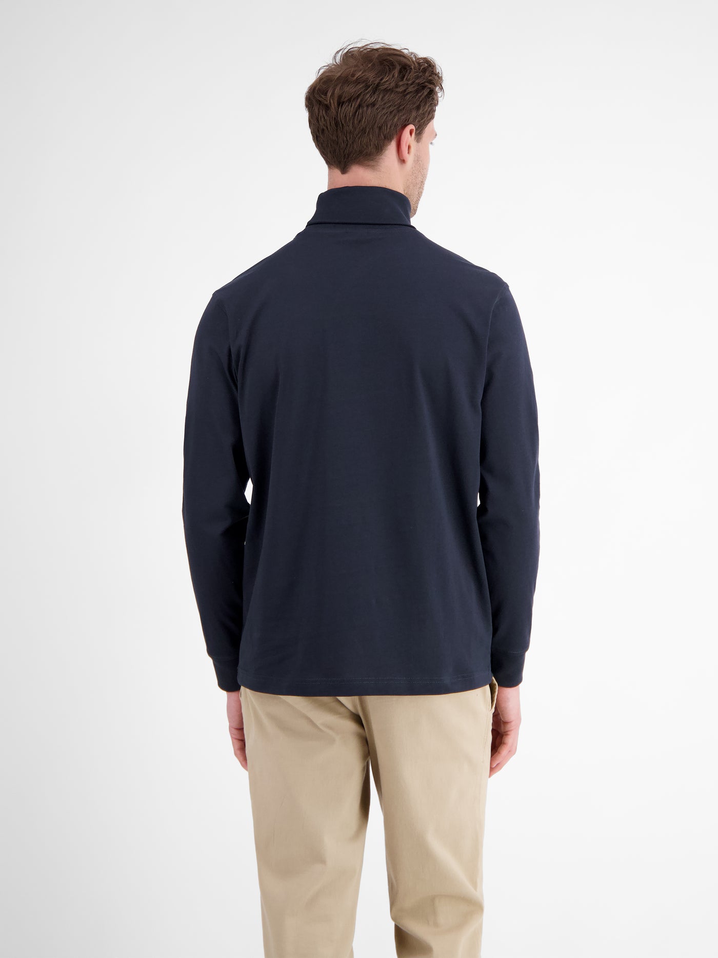 Rollkragenshirt aus weicher Baumwolle - LERROS