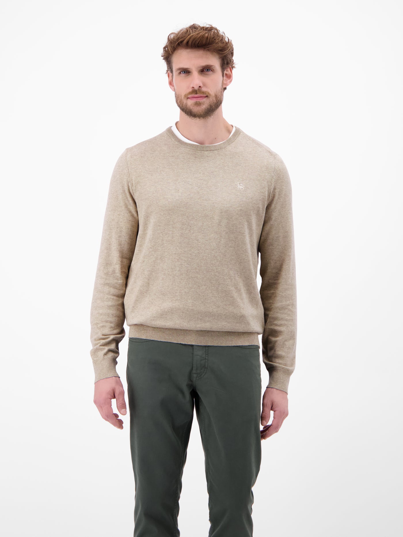 Herren Basic Strickpullover - LERROS