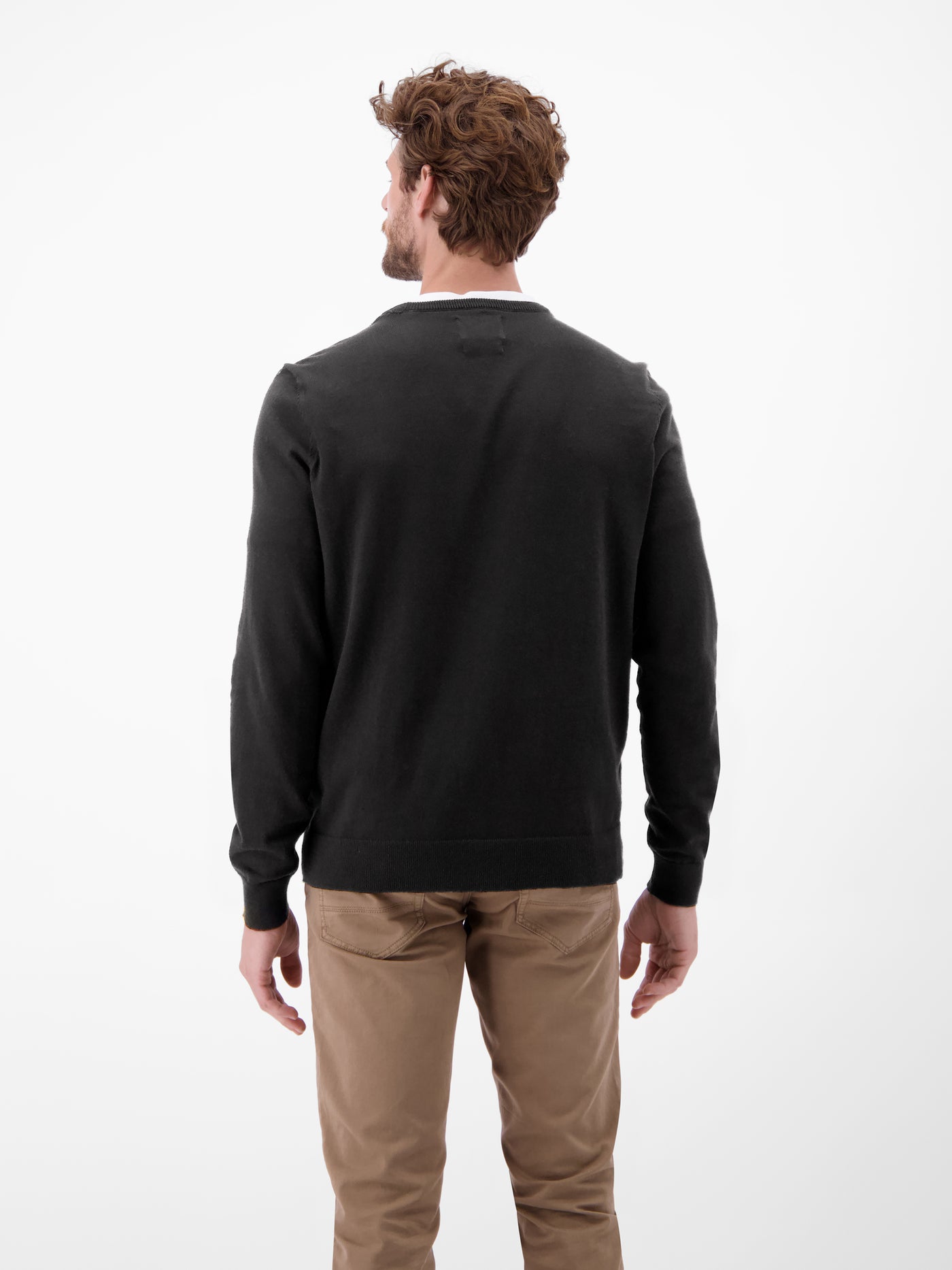 Herren Basic Strickpullover - LERROS