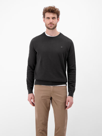 Herren Basic Strickpullover - LERROS