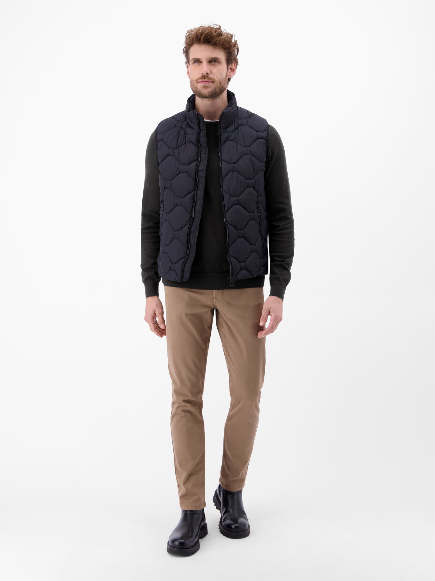 Herren Basic Strickpullover - LERROS