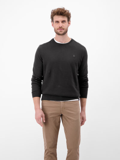Herren Basic Strickpullover - LERROS
