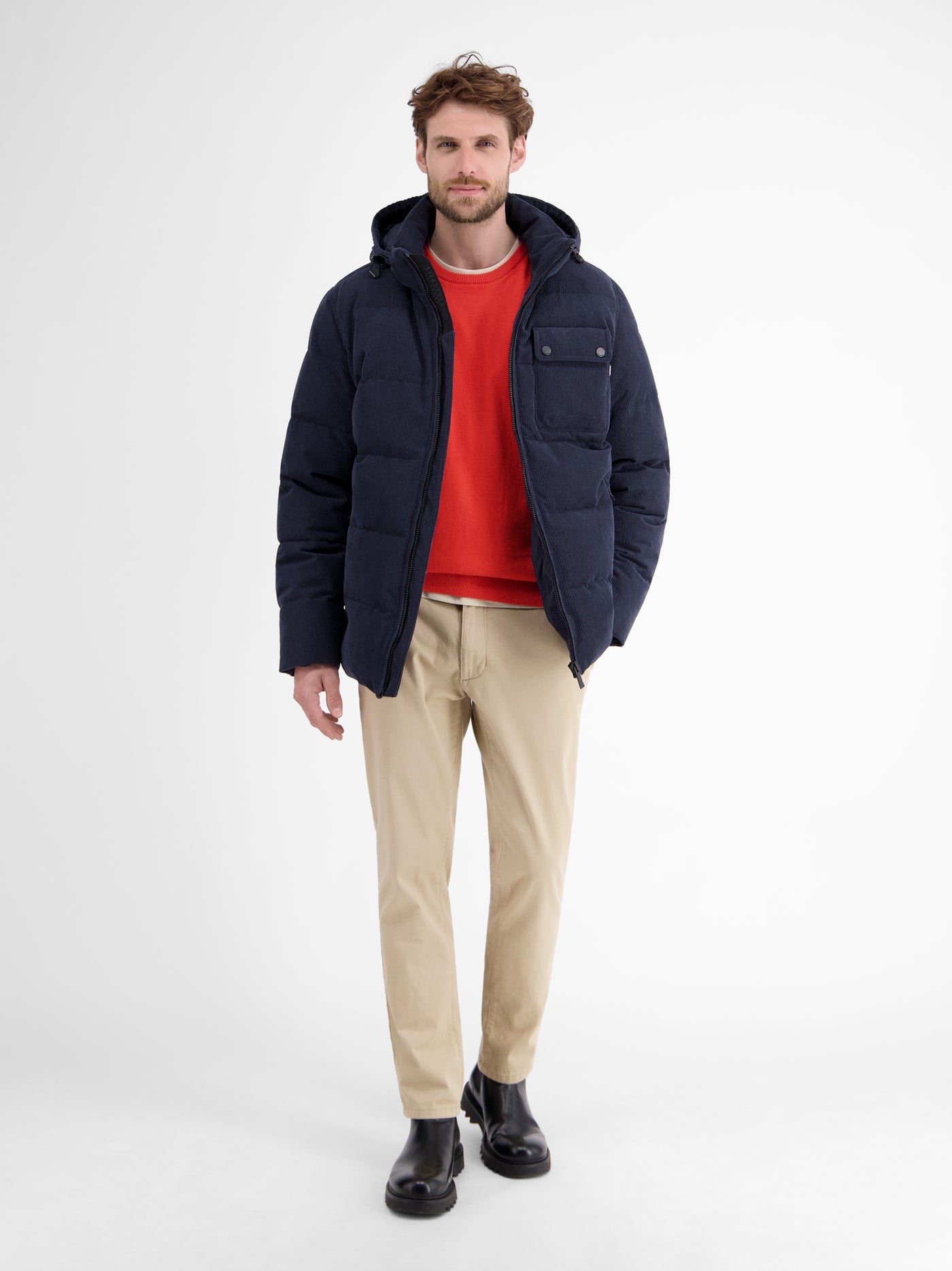 Herren Basic Strickpullover - LERROS